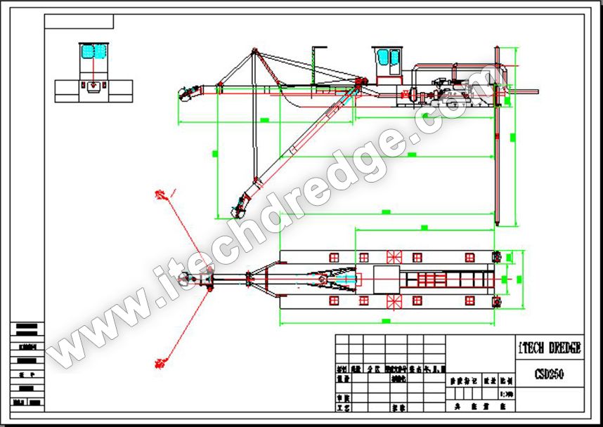 Карец всасывающий Dredger CSD250 Рисунок